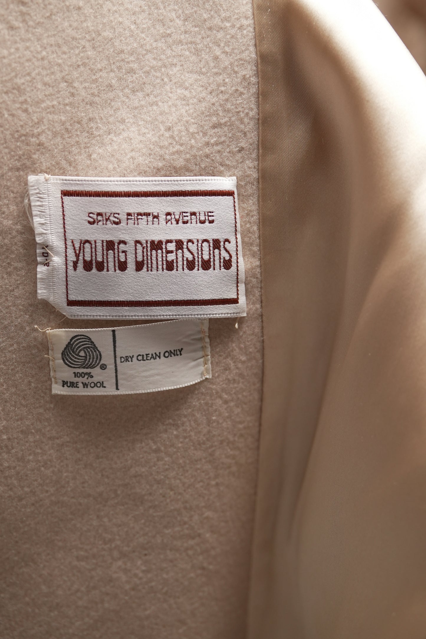 Vintage Saks Fifth Ave Wool Coat