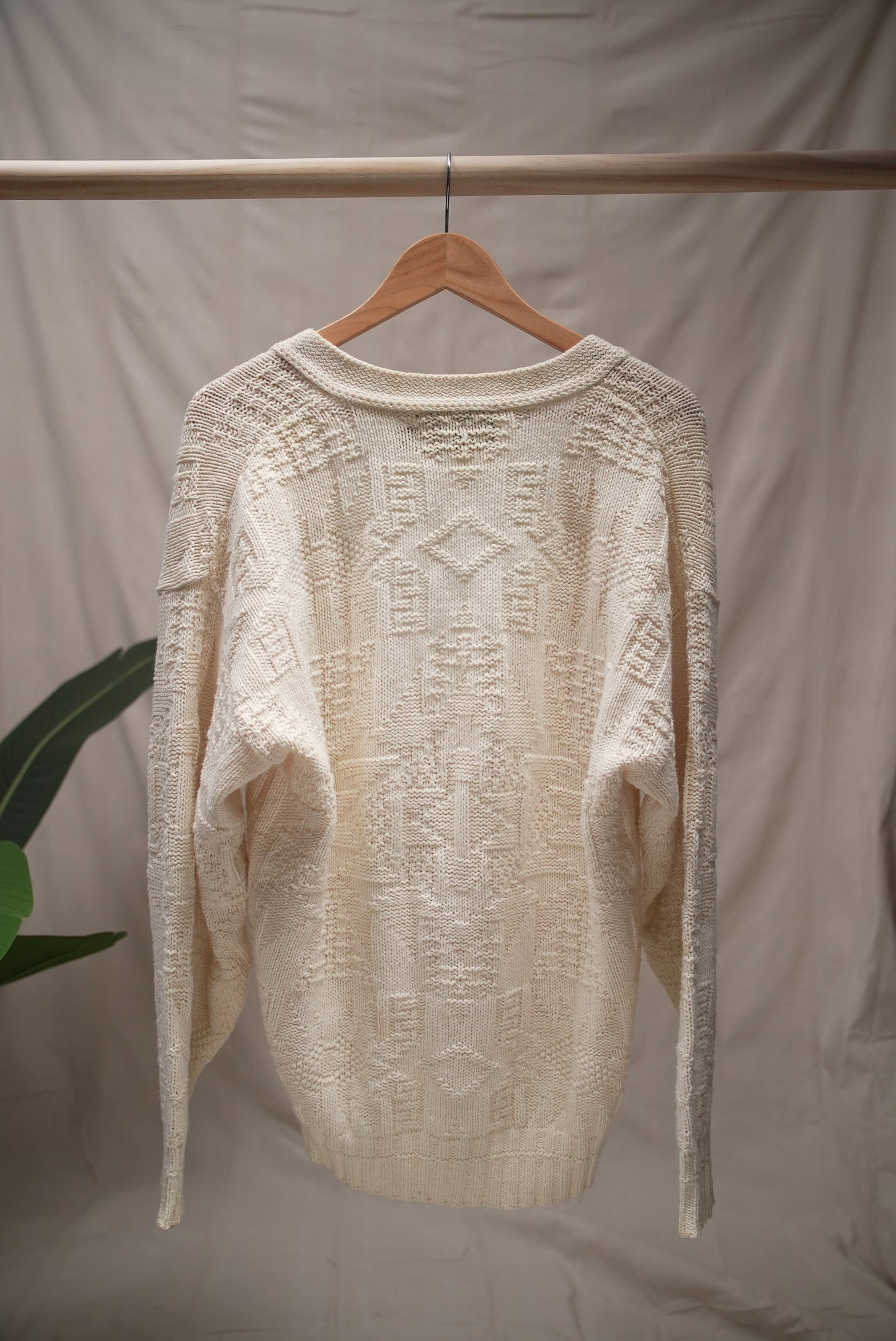 Vintage Cable Knit Cardigan