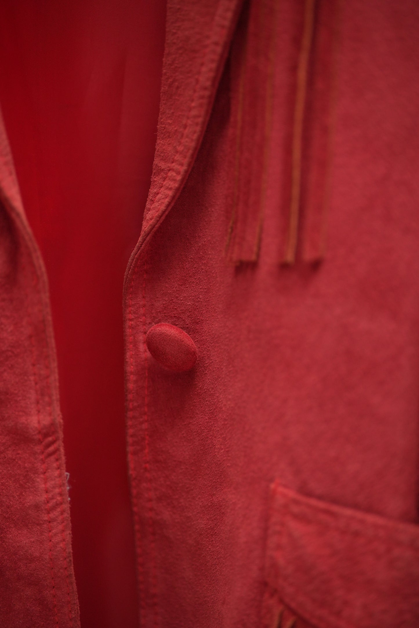 Vintage Red Leather Jacket