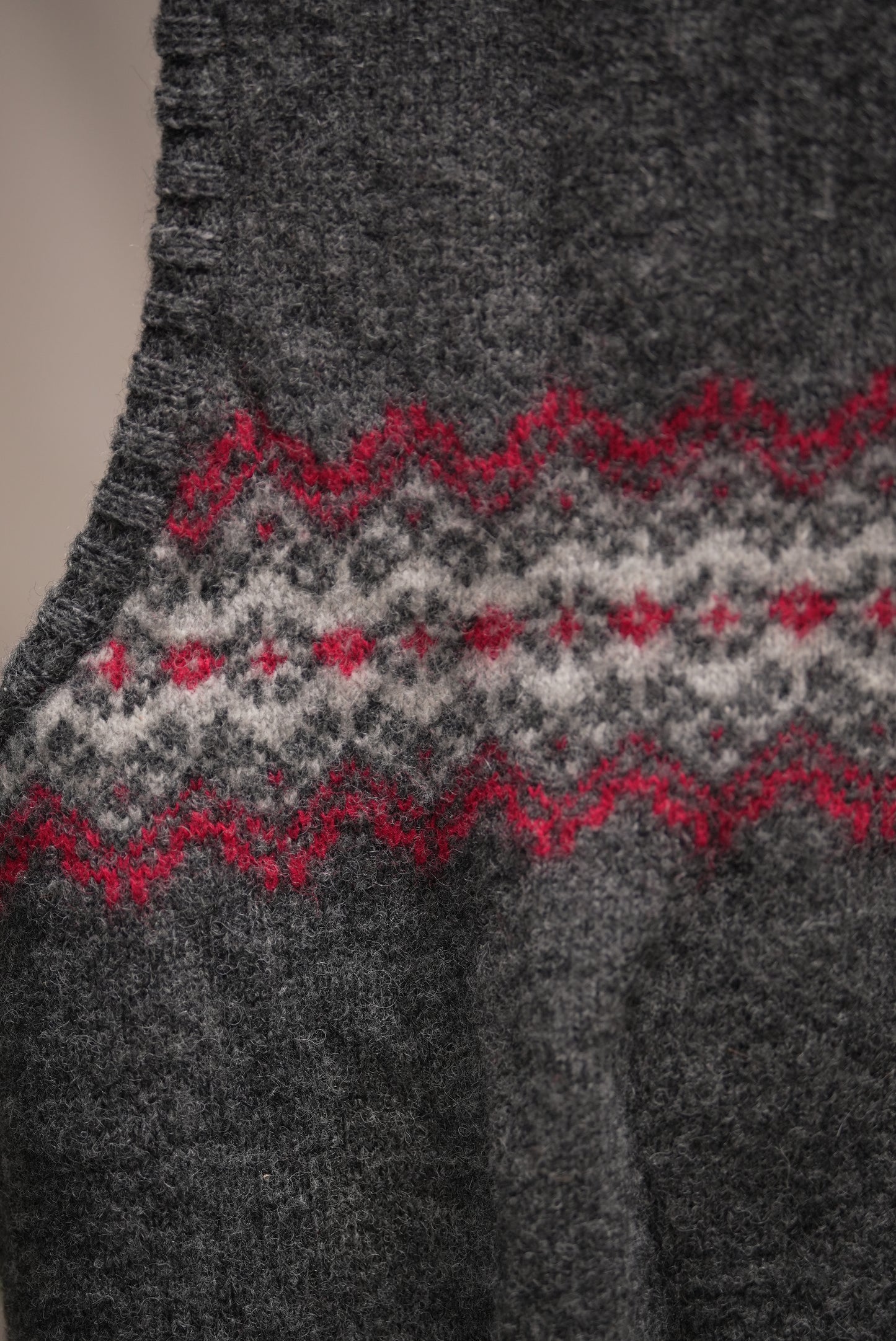 Patterned Wool Vest