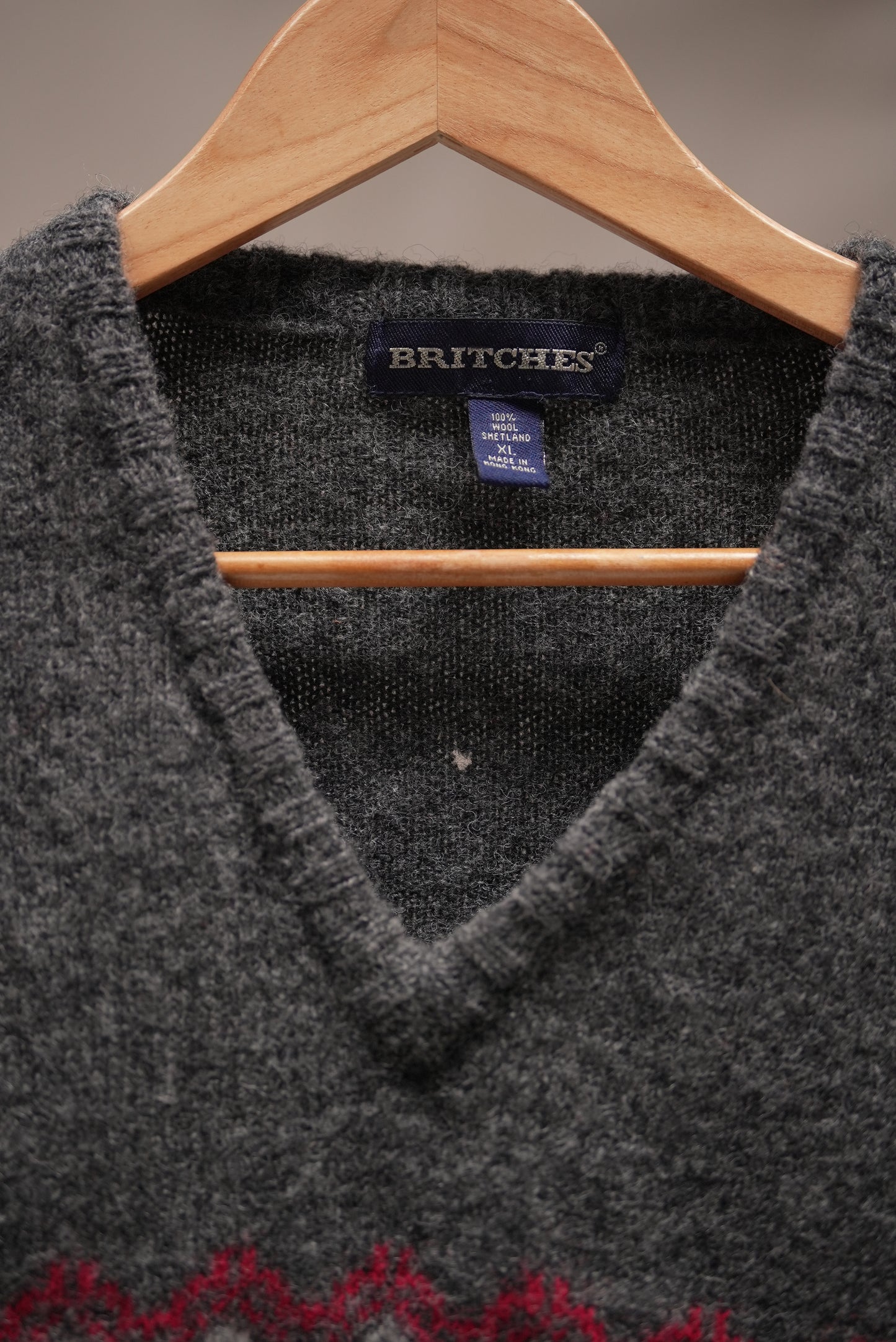 Patterned Wool Vest