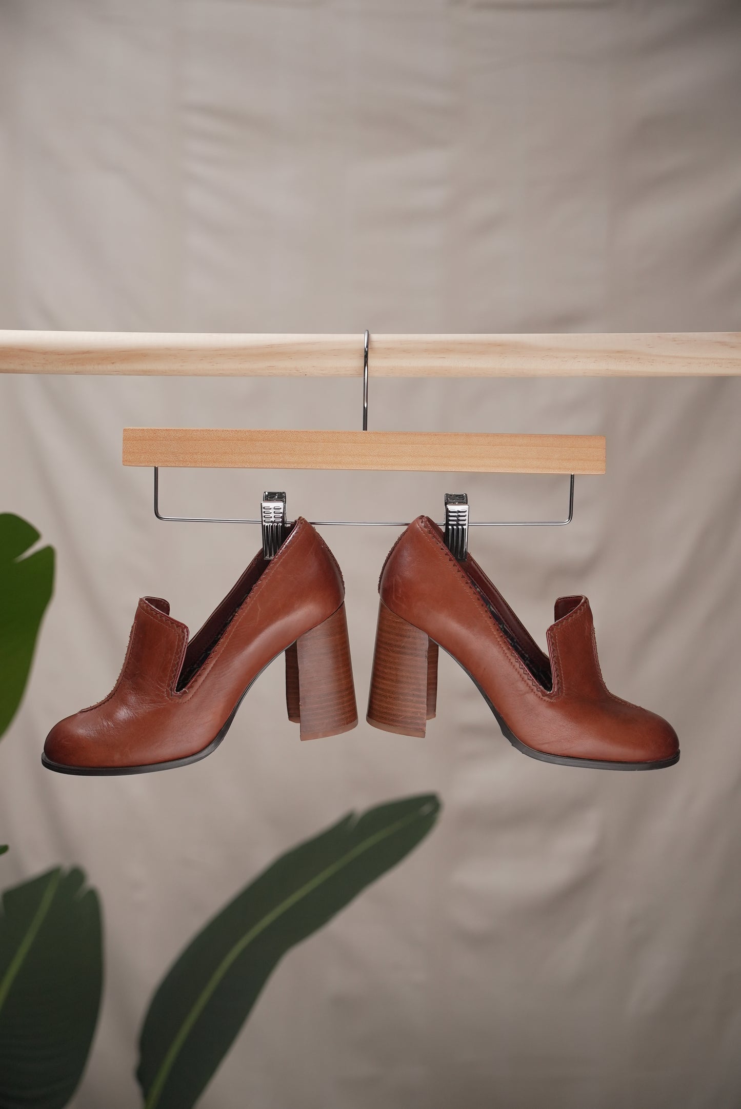 Clarks Brown Leather Heels