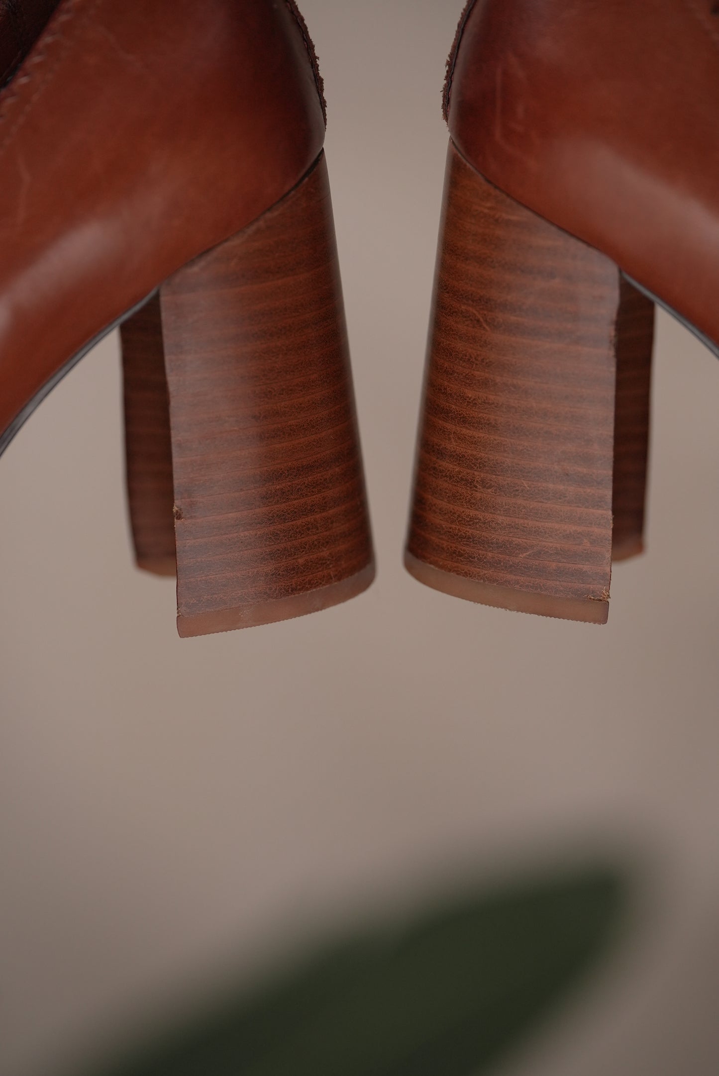 Clarks Brown Leather Heels