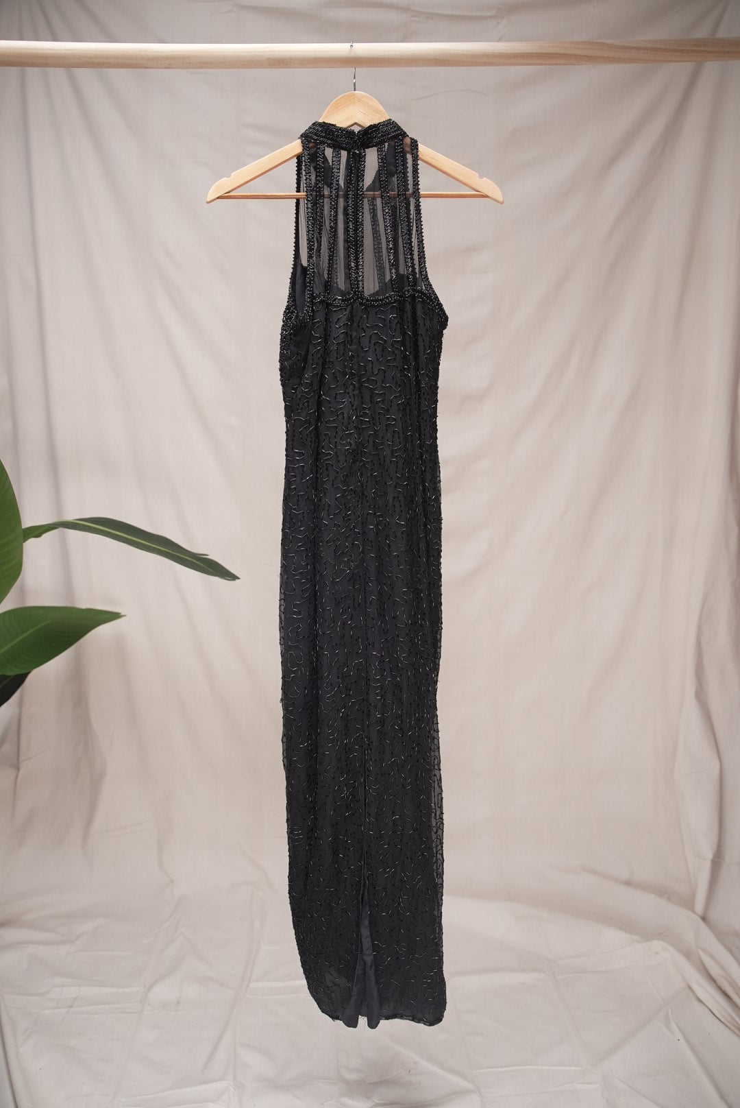 Vintage Silk Embellished Gown