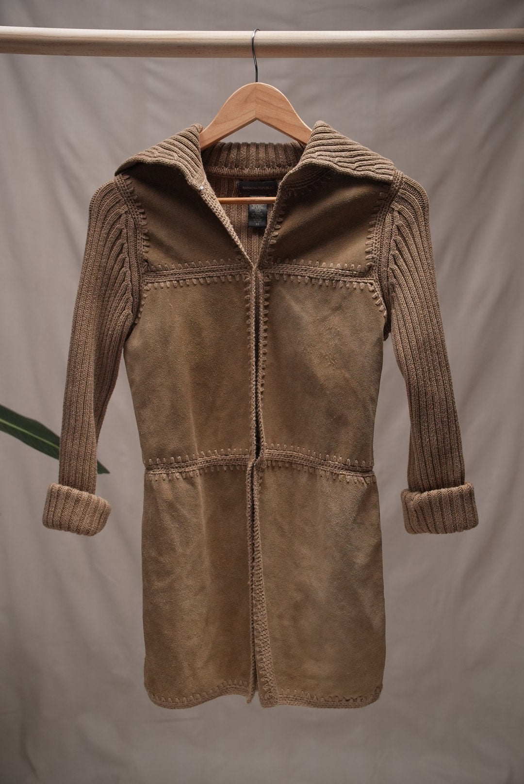 Suede Knit Cardigan