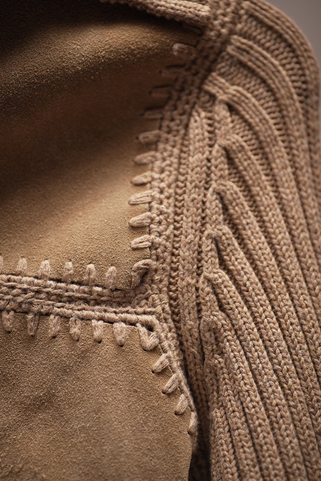 Suede Knit Cardigan