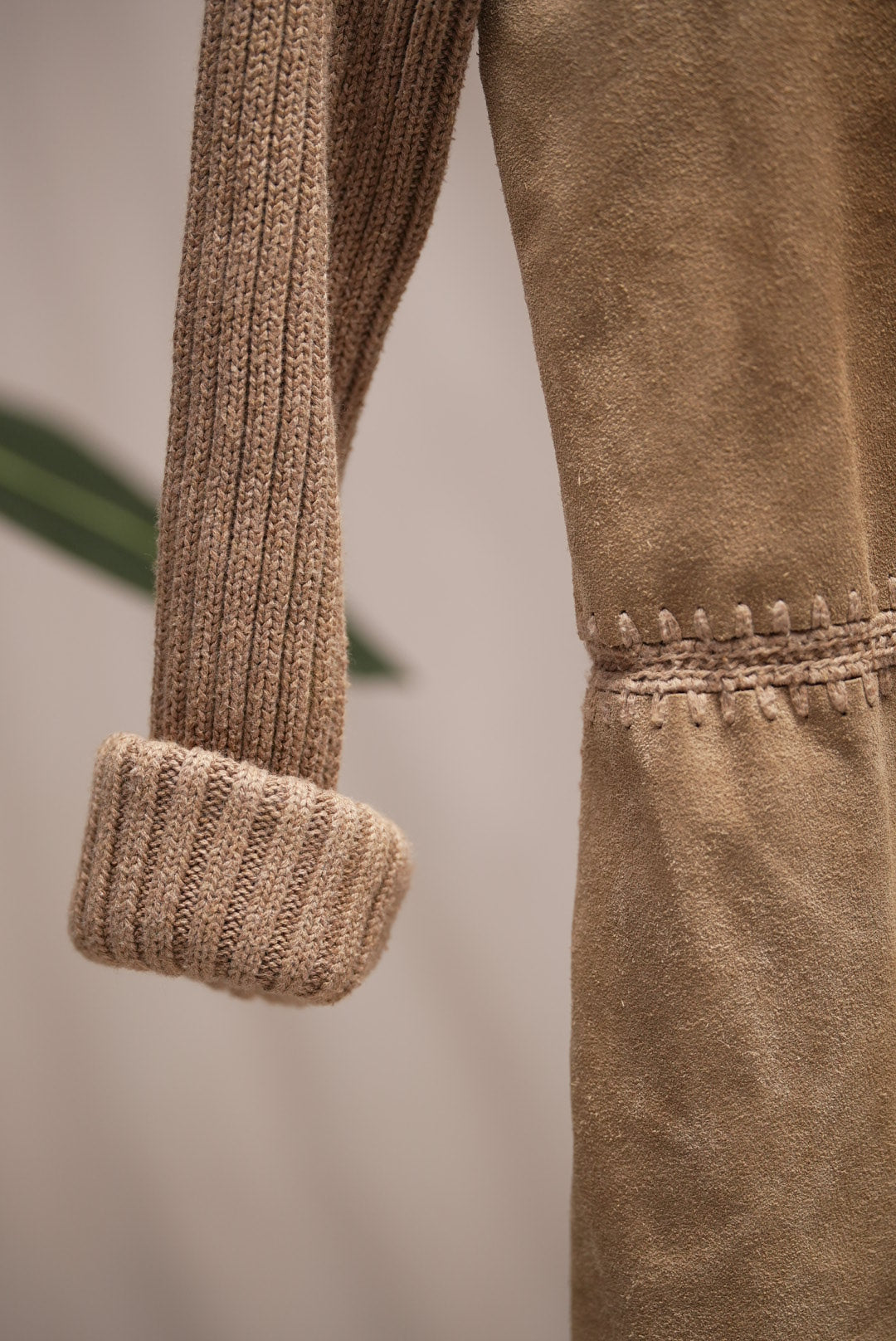 Suede Knit Cardigan
