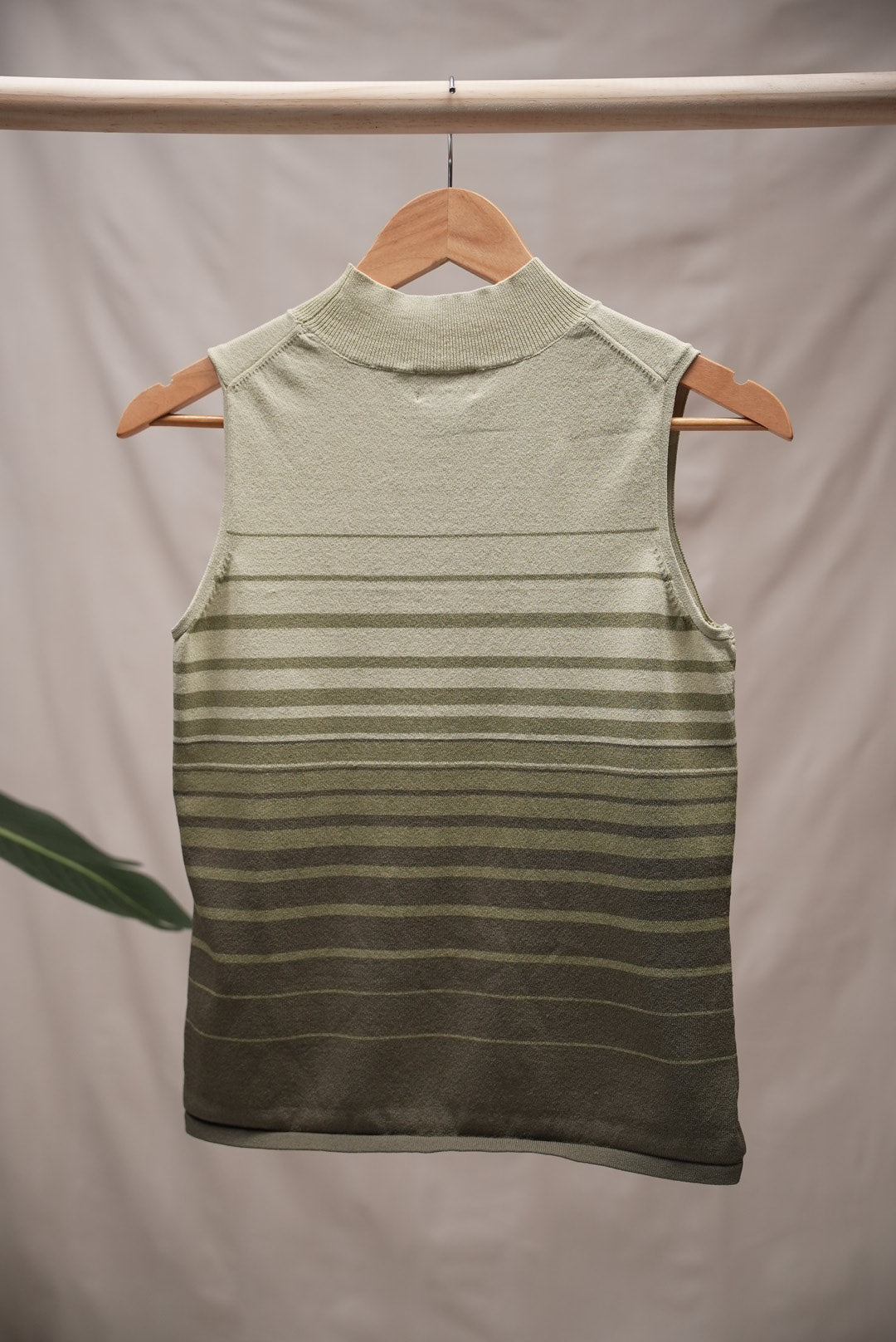 Green Turtleneck Top