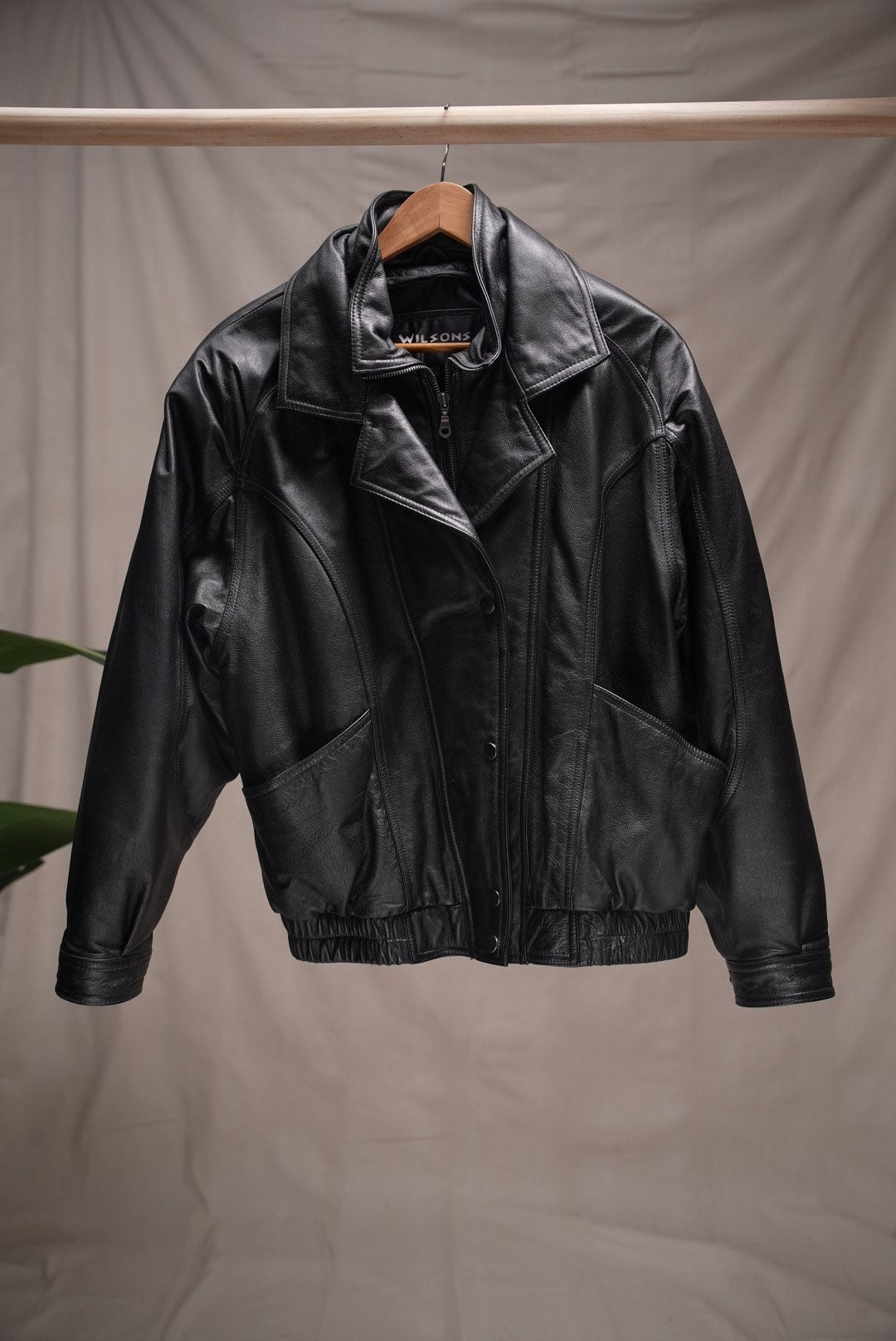 Leather Bomber Jacket