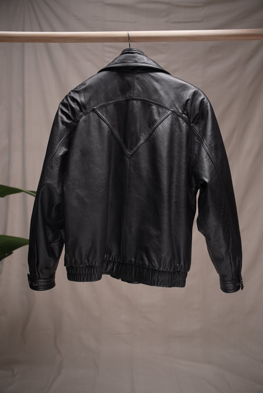 Leather Bomber Jacket