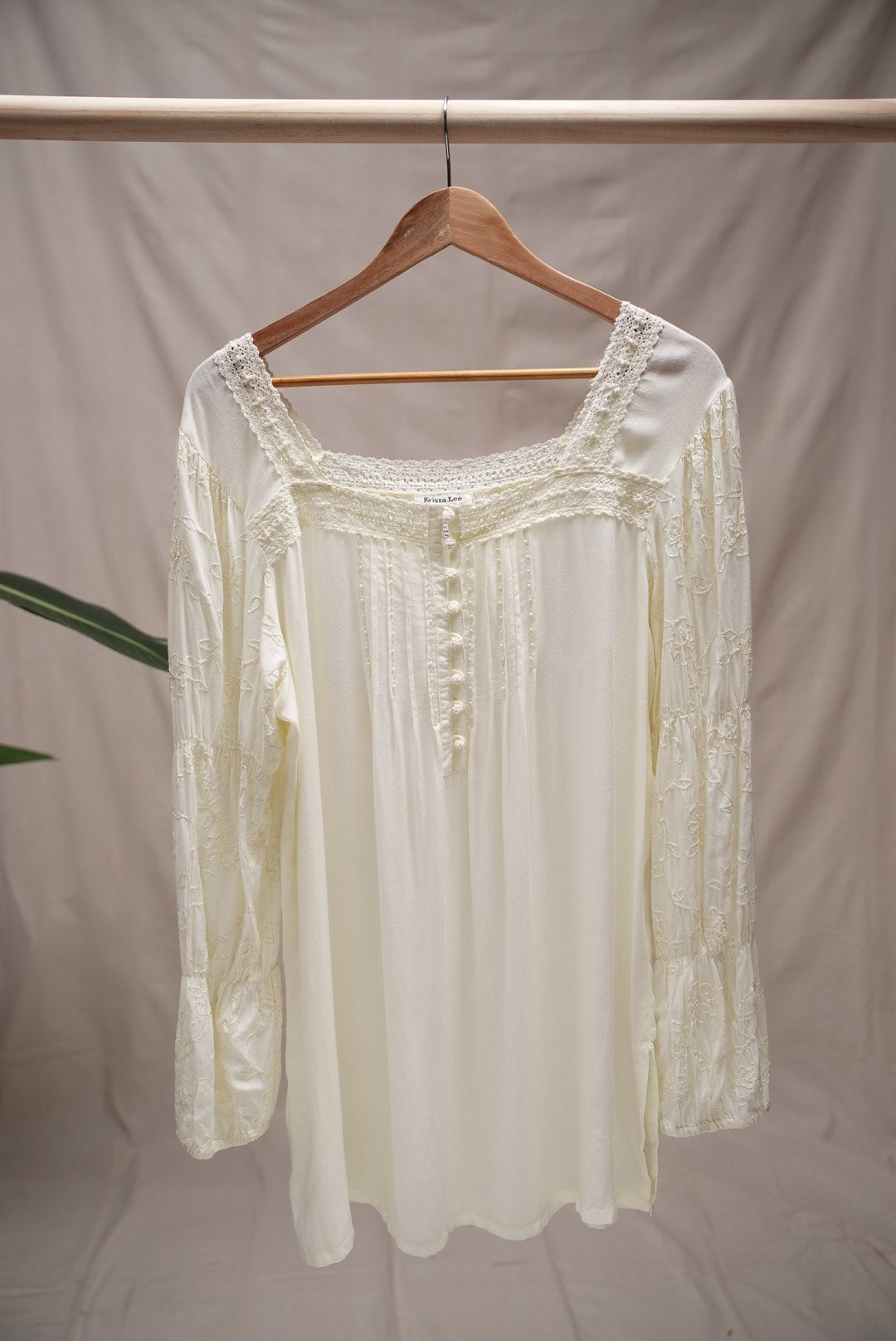 White Embellished Blouse