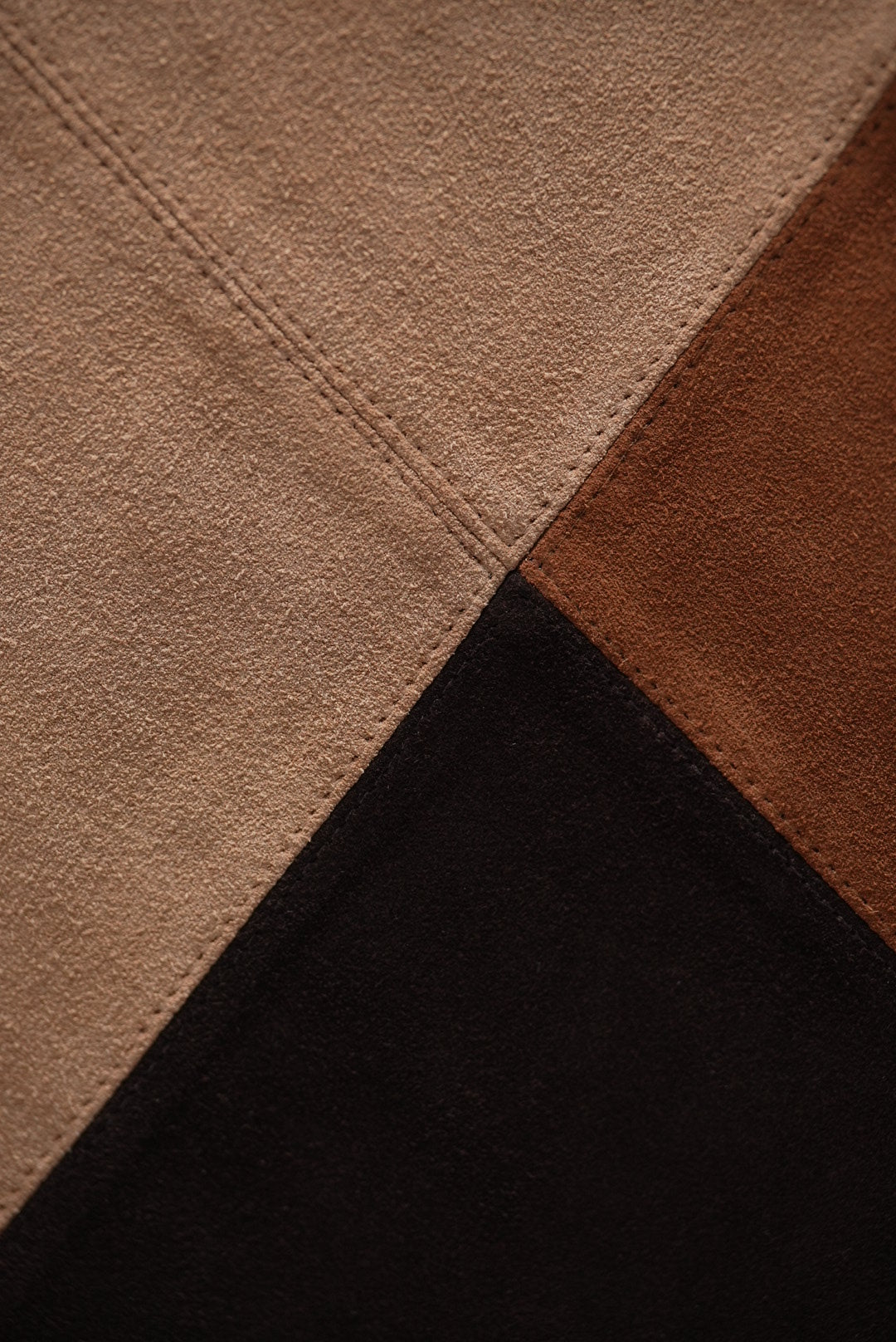 Leather Patchwork Skirt