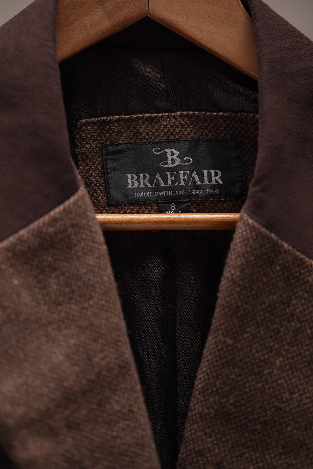 Wool & Suede Collar Blazer