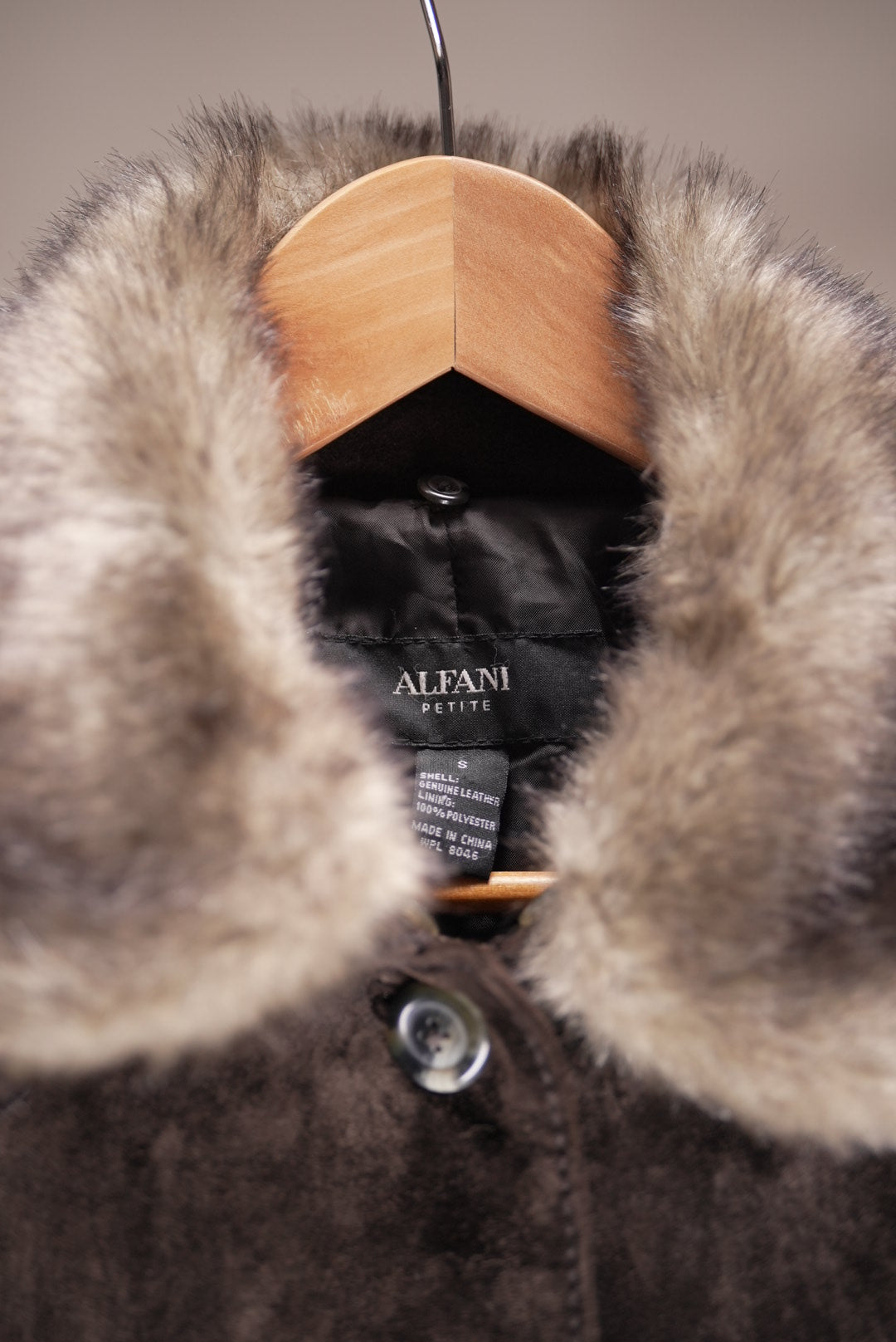 Suede & Fur Collar Jacket
