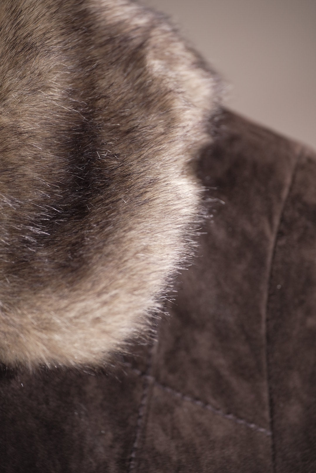 Suede & Fur Collar Jacket