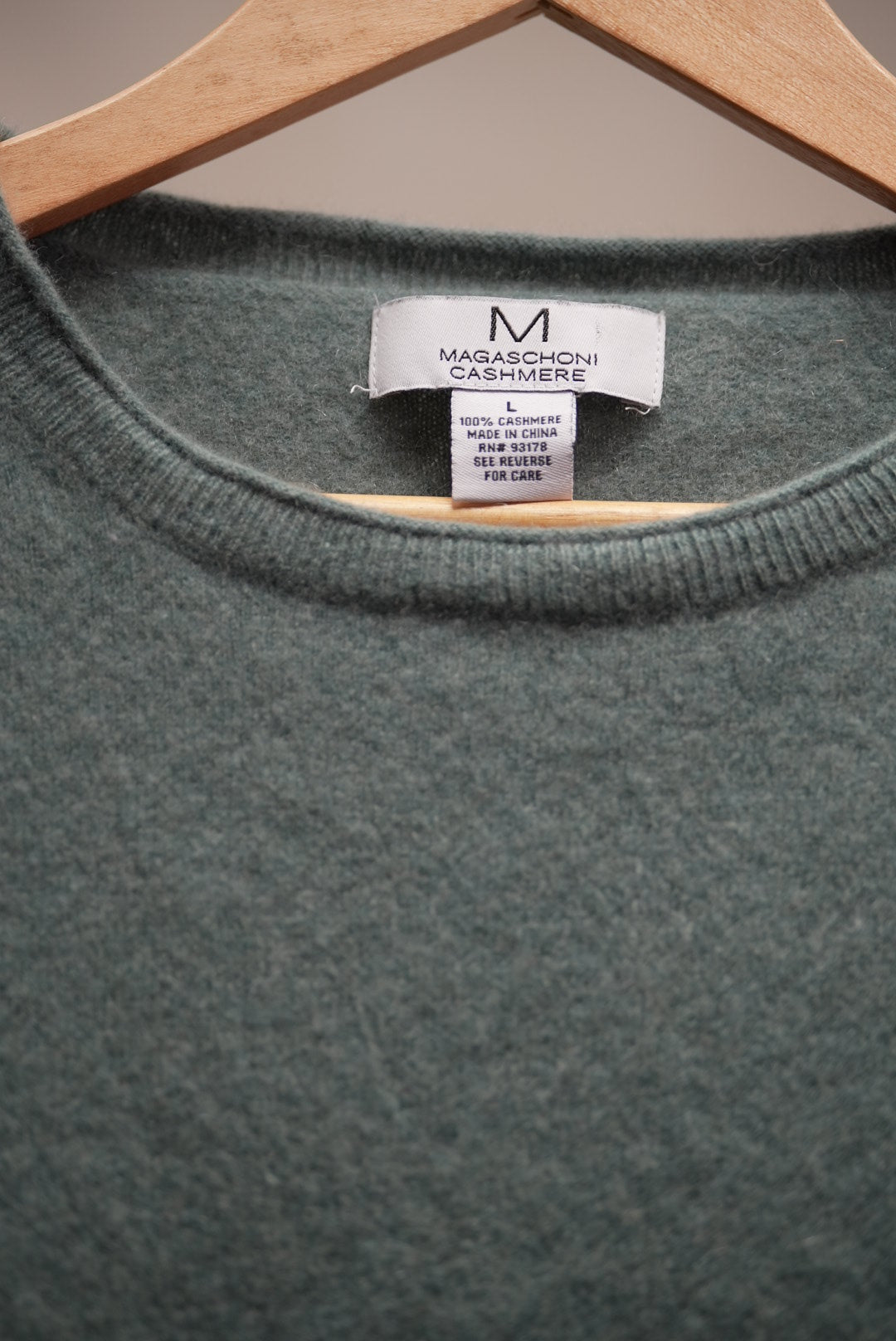 Green Cashmere Sweater