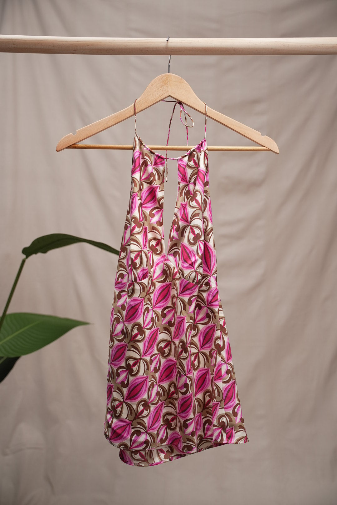 y2K Silk Halter Top