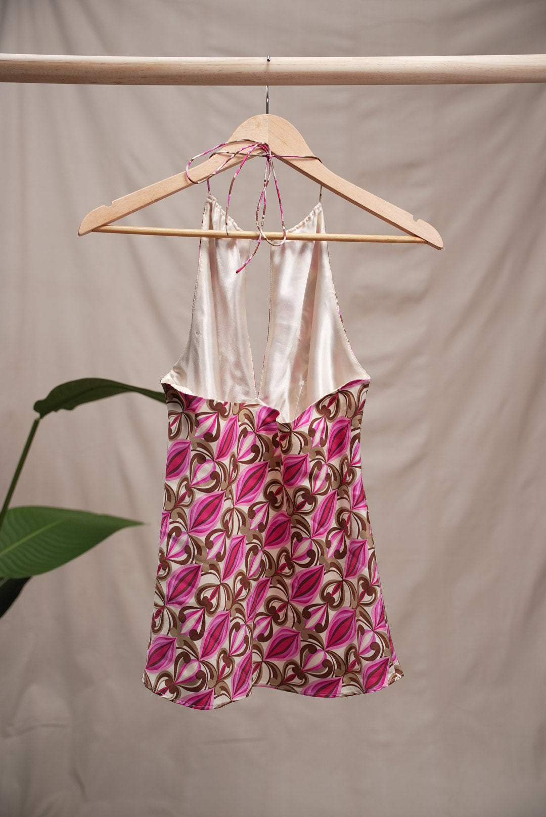 y2K Silk Halter Top
