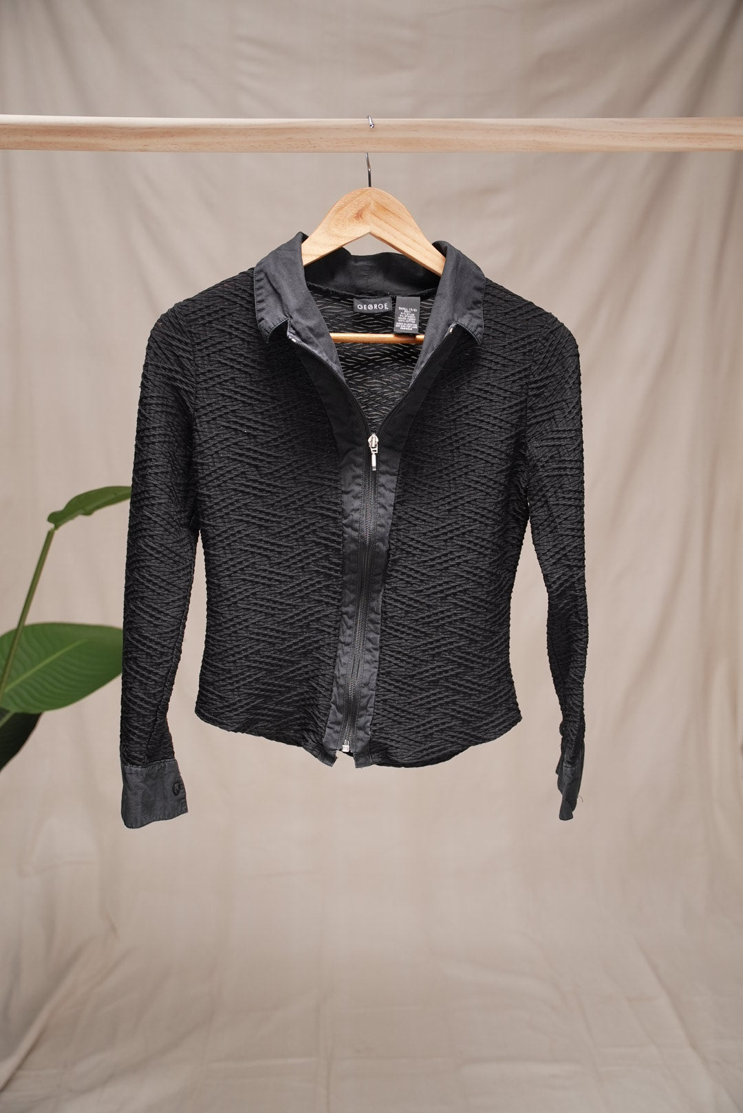 Zip Up Blouse