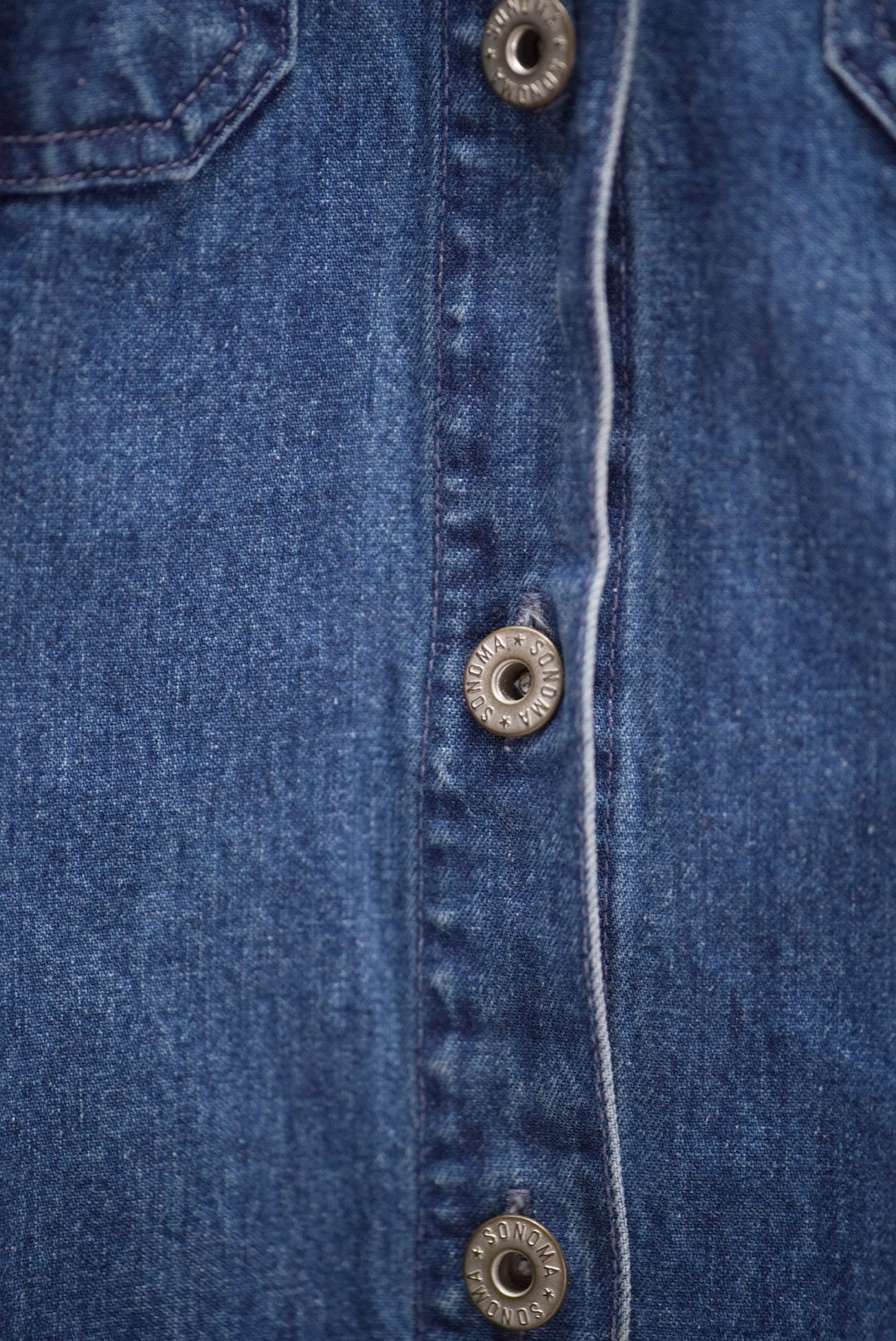Denim Button Up Dress