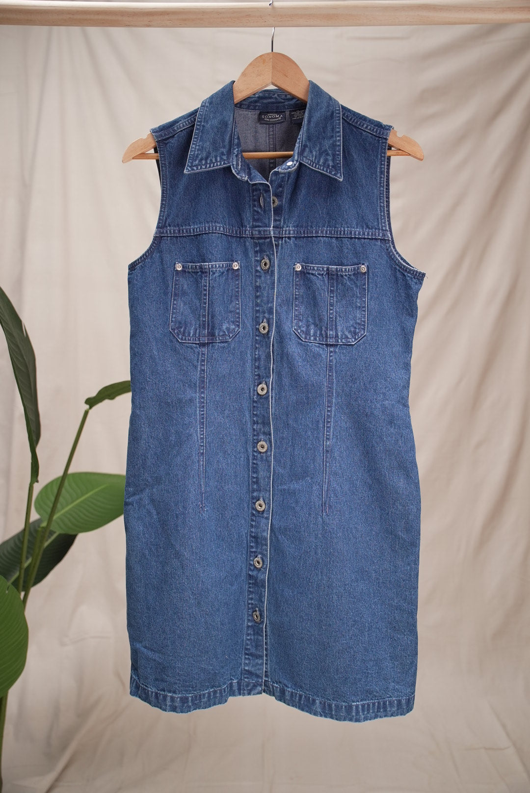 Denim Button Up Dress