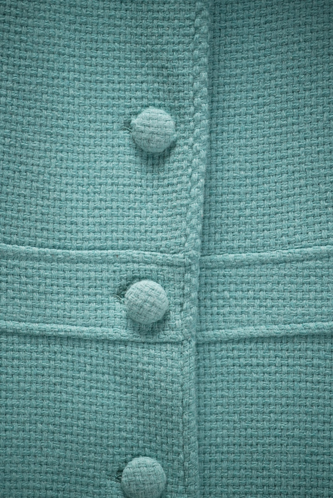 Blue Rabbit Fur Coat