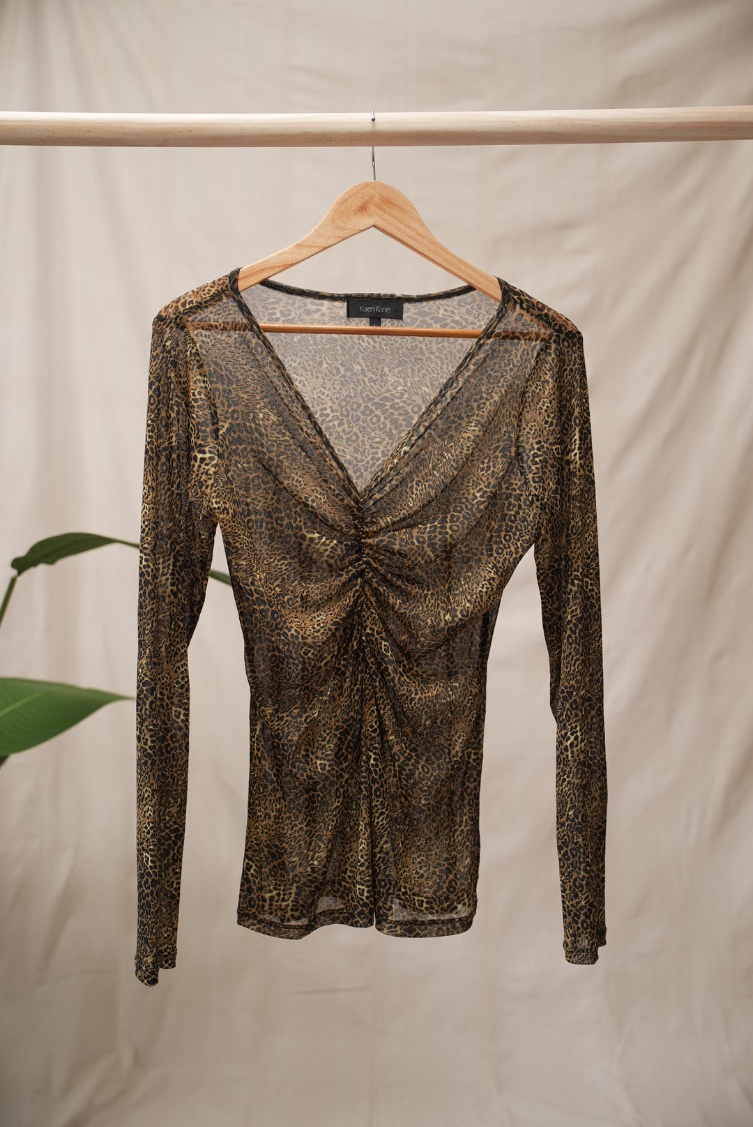 Sheer Cheetah Print Blouse