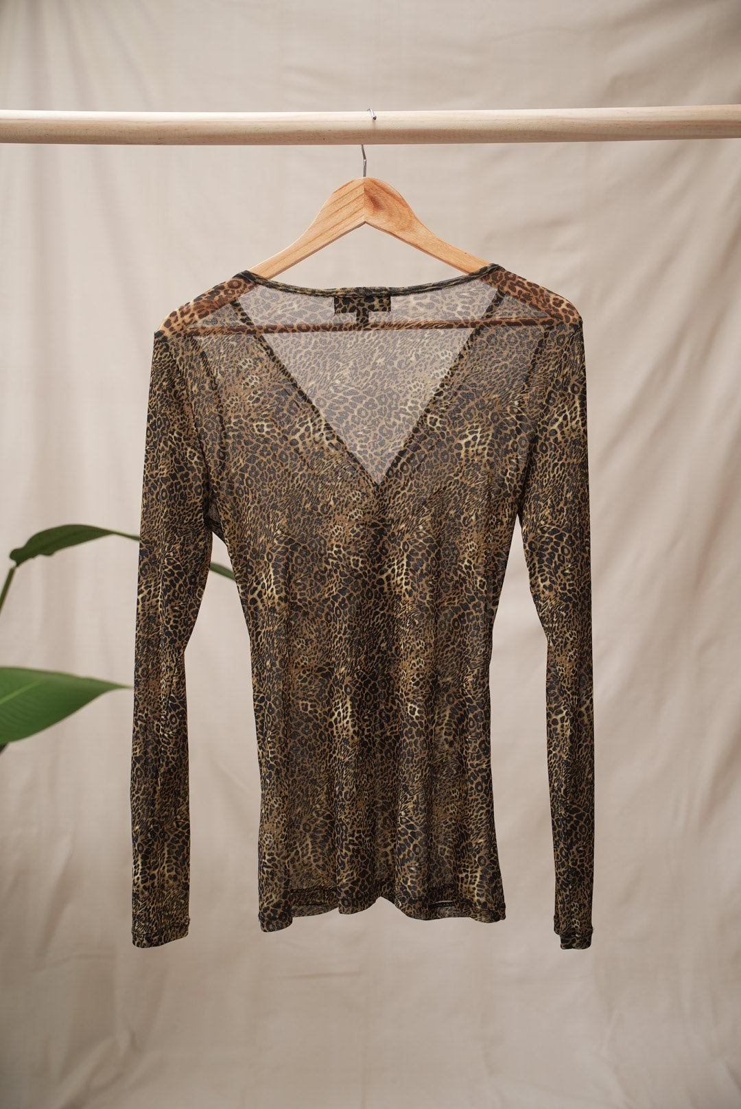 Sheer Cheetah Print Blouse