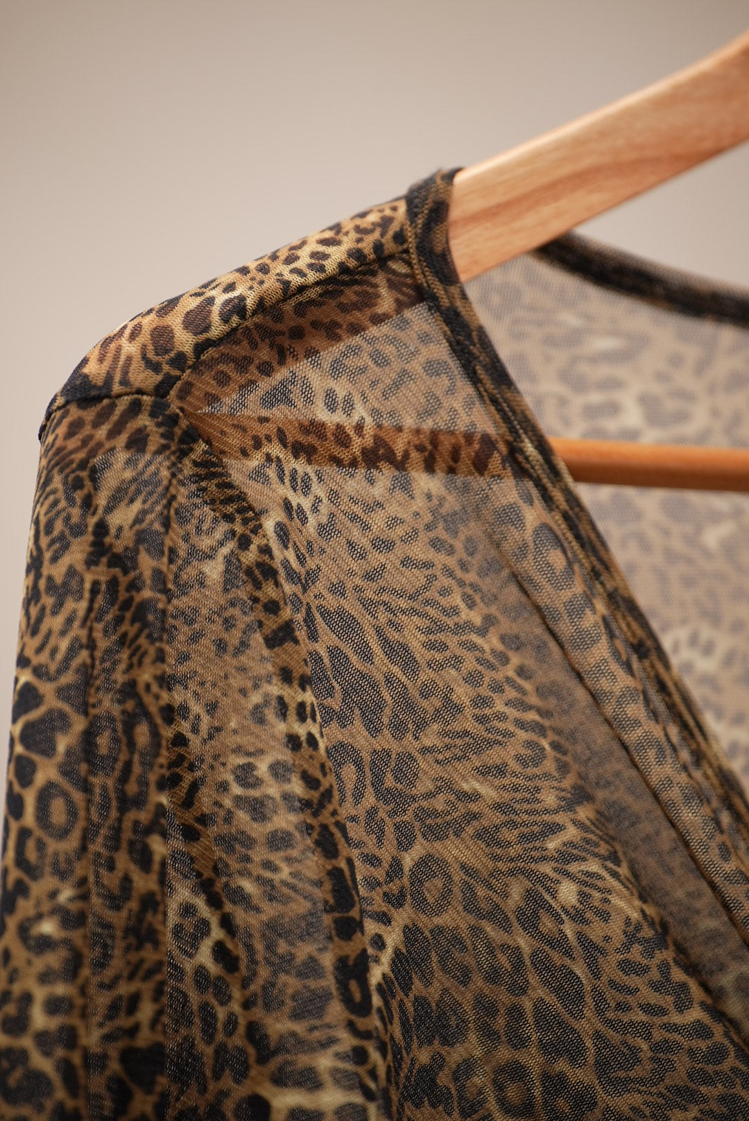 Sheer Cheetah Print Blouse