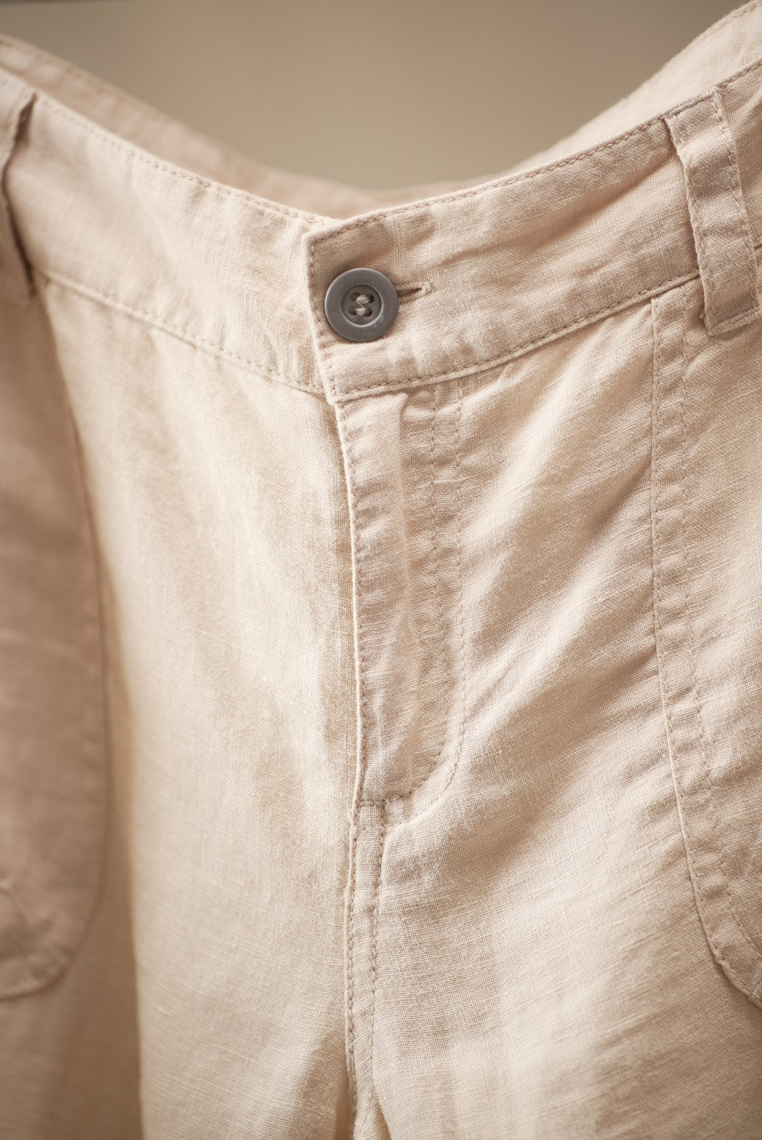 Linen Low Rise Pants