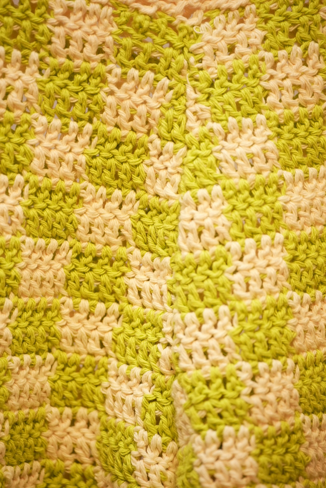 Checkered Crochet Shorts