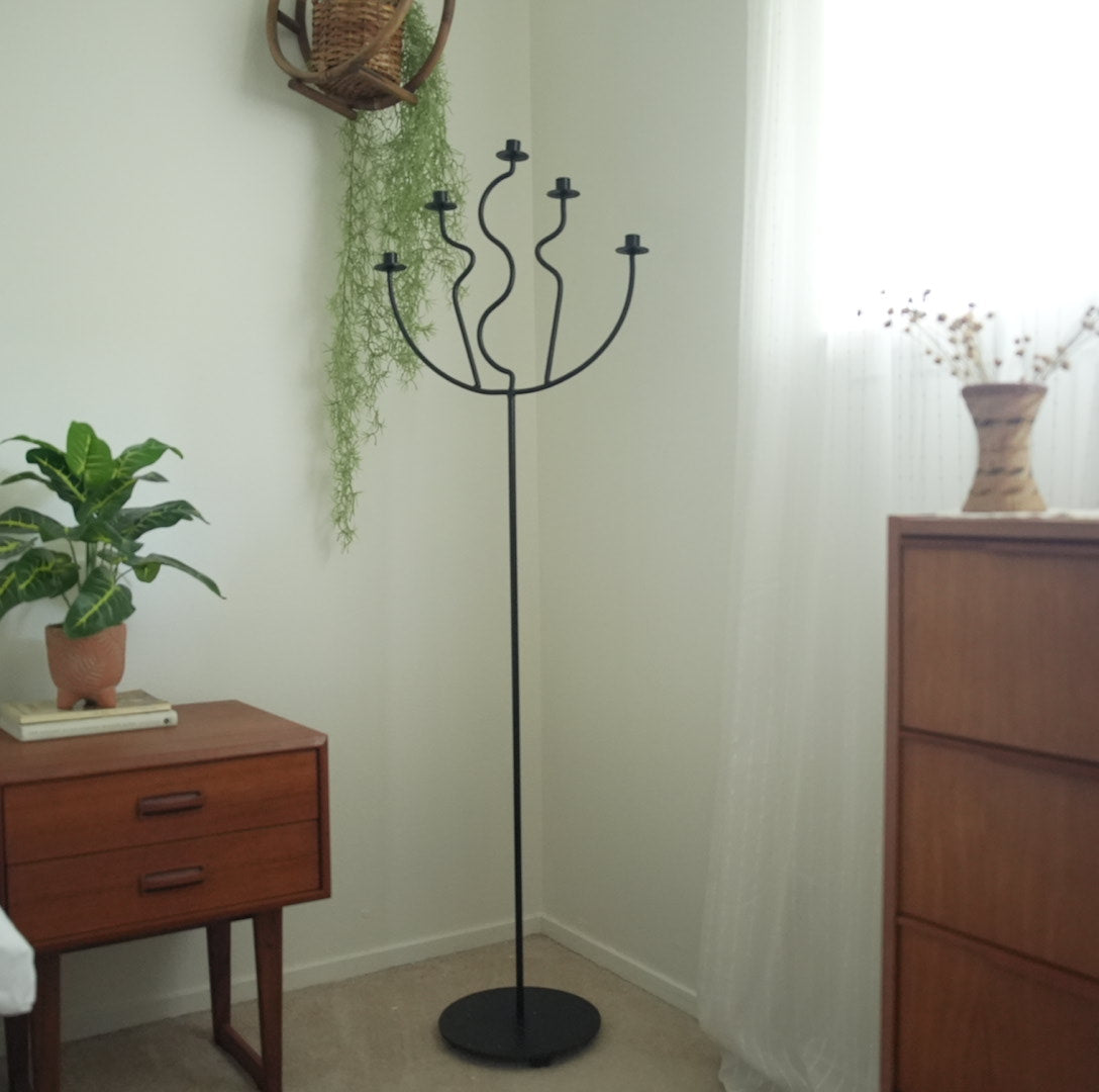 Wrought Iron Candelabara