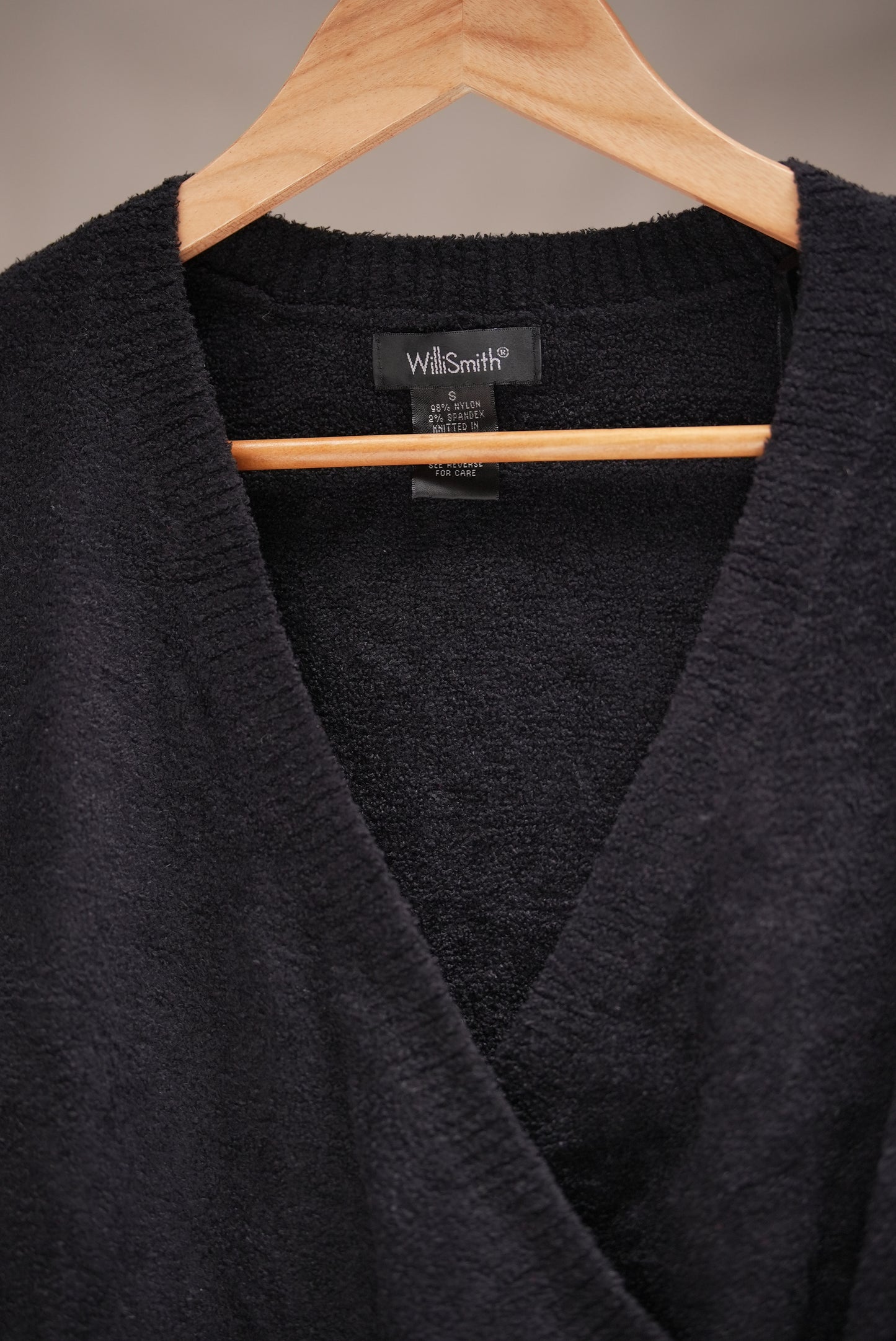 Black Wrap Sweater