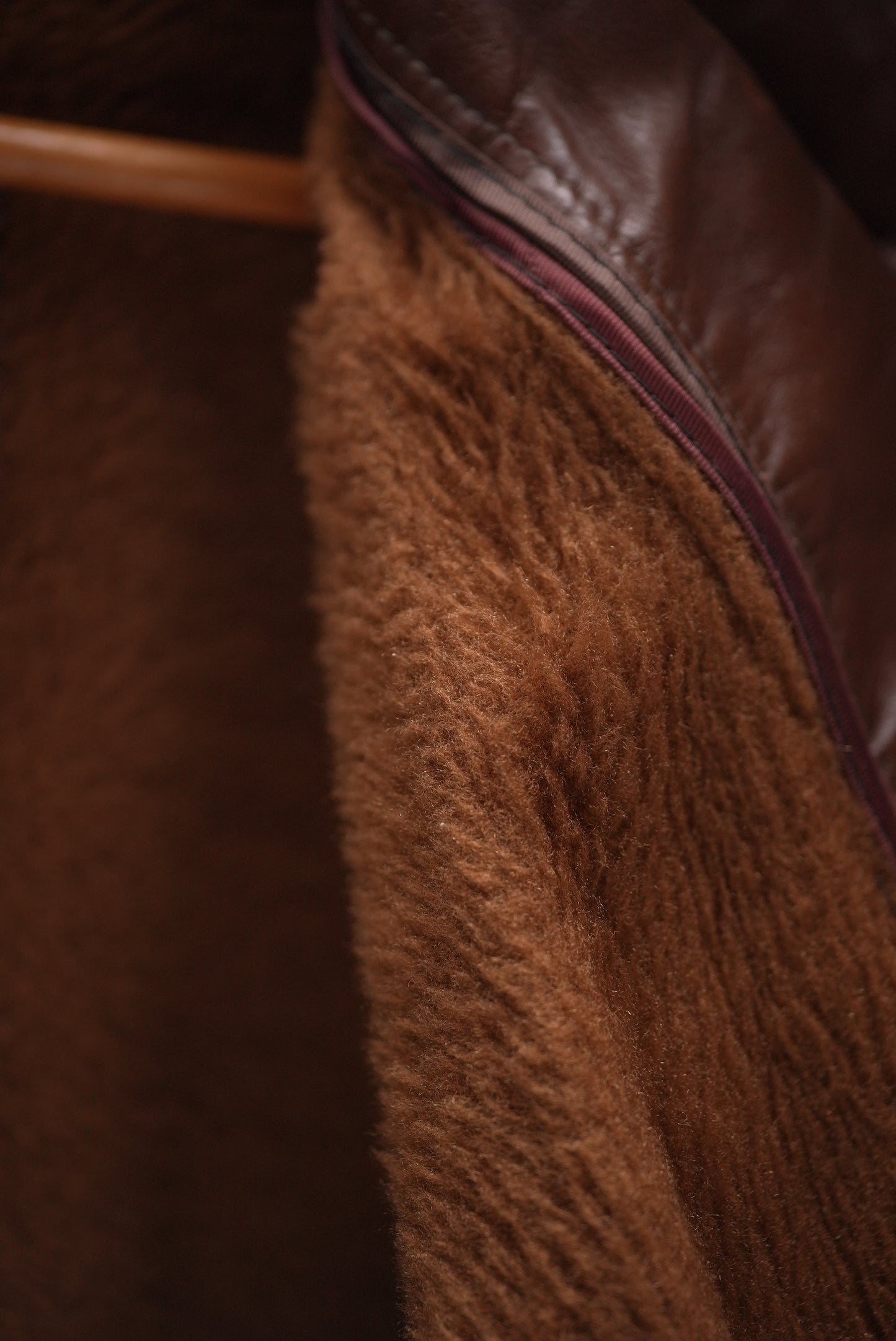 Vintage Two Tone Brown Leather Jacket