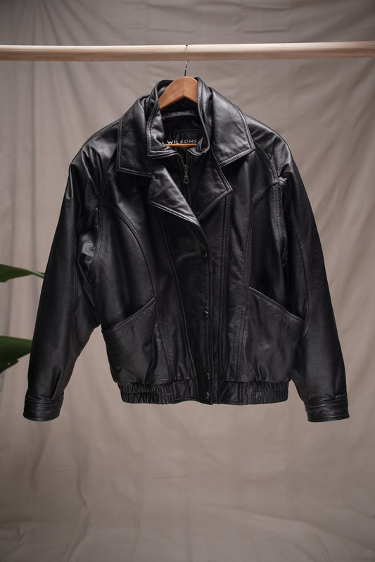 Leather Bomber Jacket